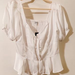 NWT White Express Blouse